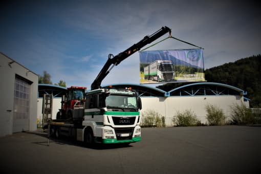 Transporte Webersdorfer Ladekran-Transport